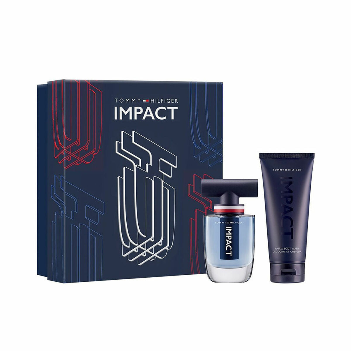 Men's Perfume Set Tommy Hilfiger Impact 3 Pieces-0