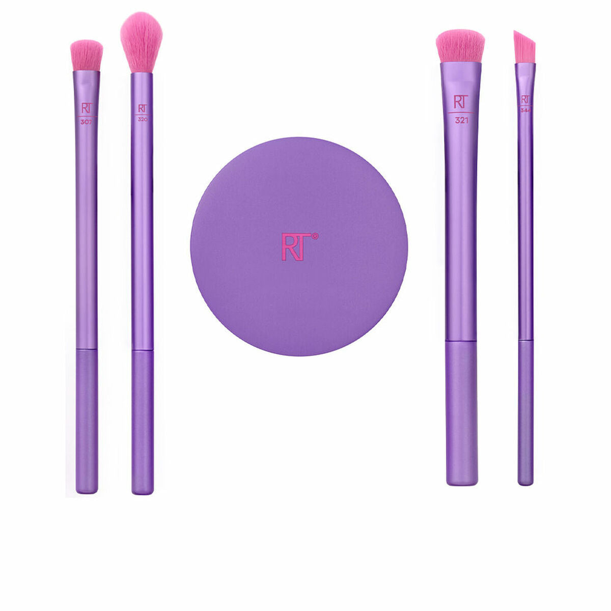Set of Make-up Brushes Real Techniques Brow Styling Fuchsia 5 Pieces-0
