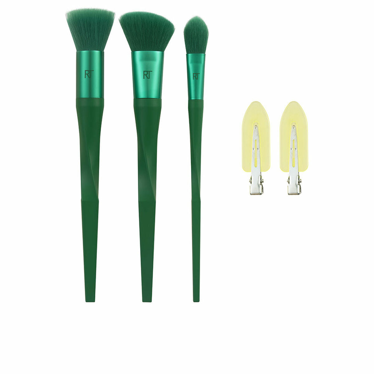 Set of Make-up Brushes Real Techniques Nectar Pop Glazed Daze Green 5 Pieces-0