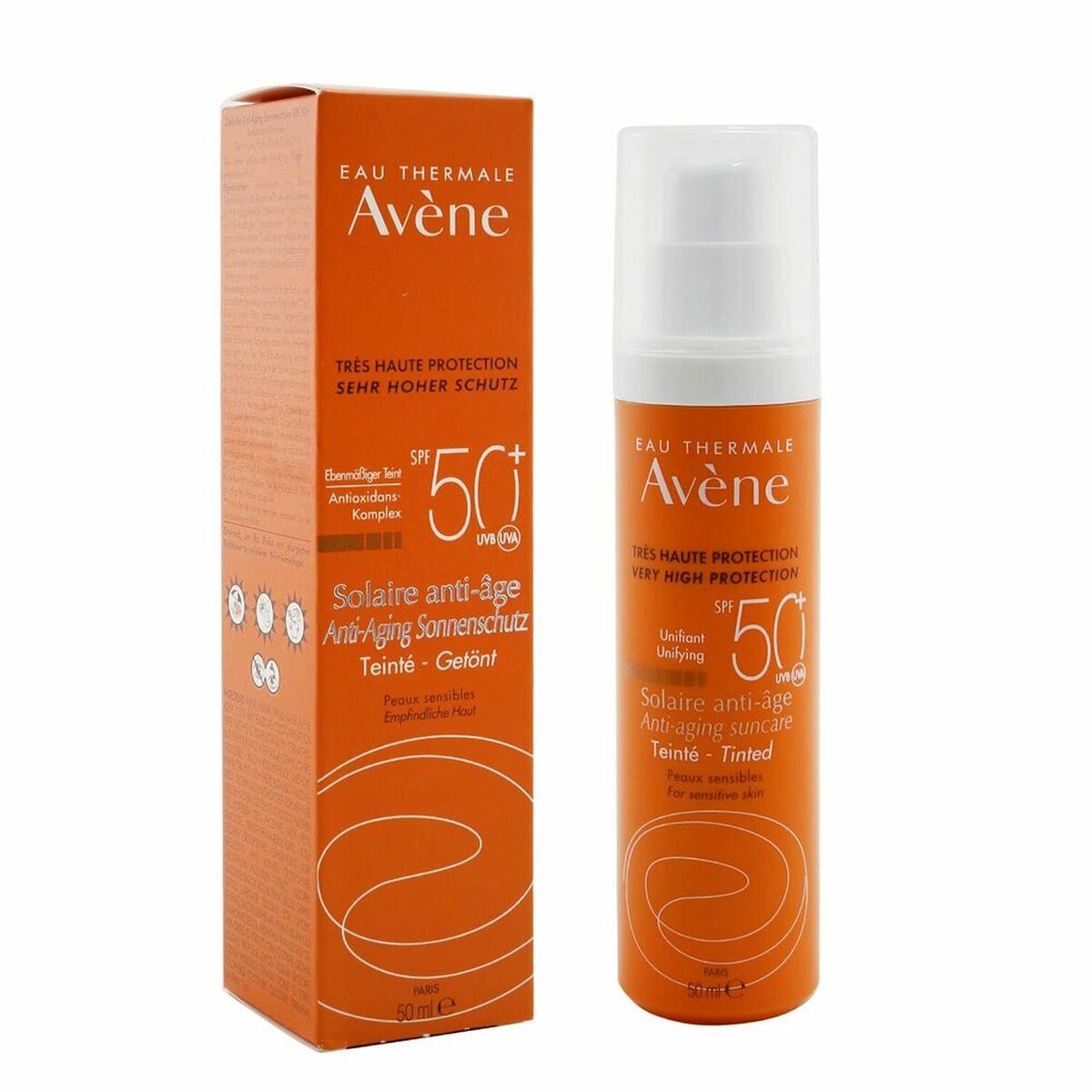 Sun Protection with Colour Avene Tinted Anti-ageing (50 ml)-0
