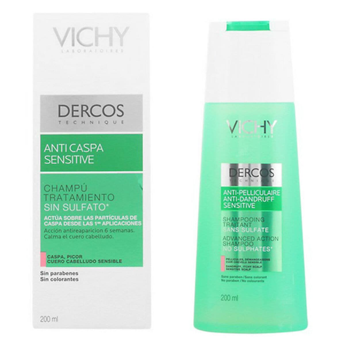 Anti-dandruff Shampoo Dercos Vichy (200 m) Hair with dandruff-0