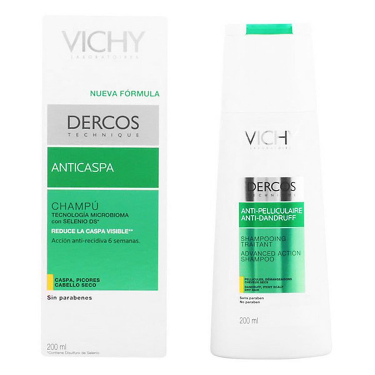 Anti-dandruff Shampoo Dercos Vichy Dry hair (200 ml)-0