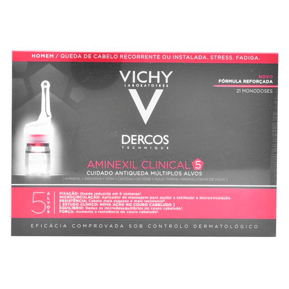 Anti-Hair Loss Treatment Dercos Vichy (21 uds)-0