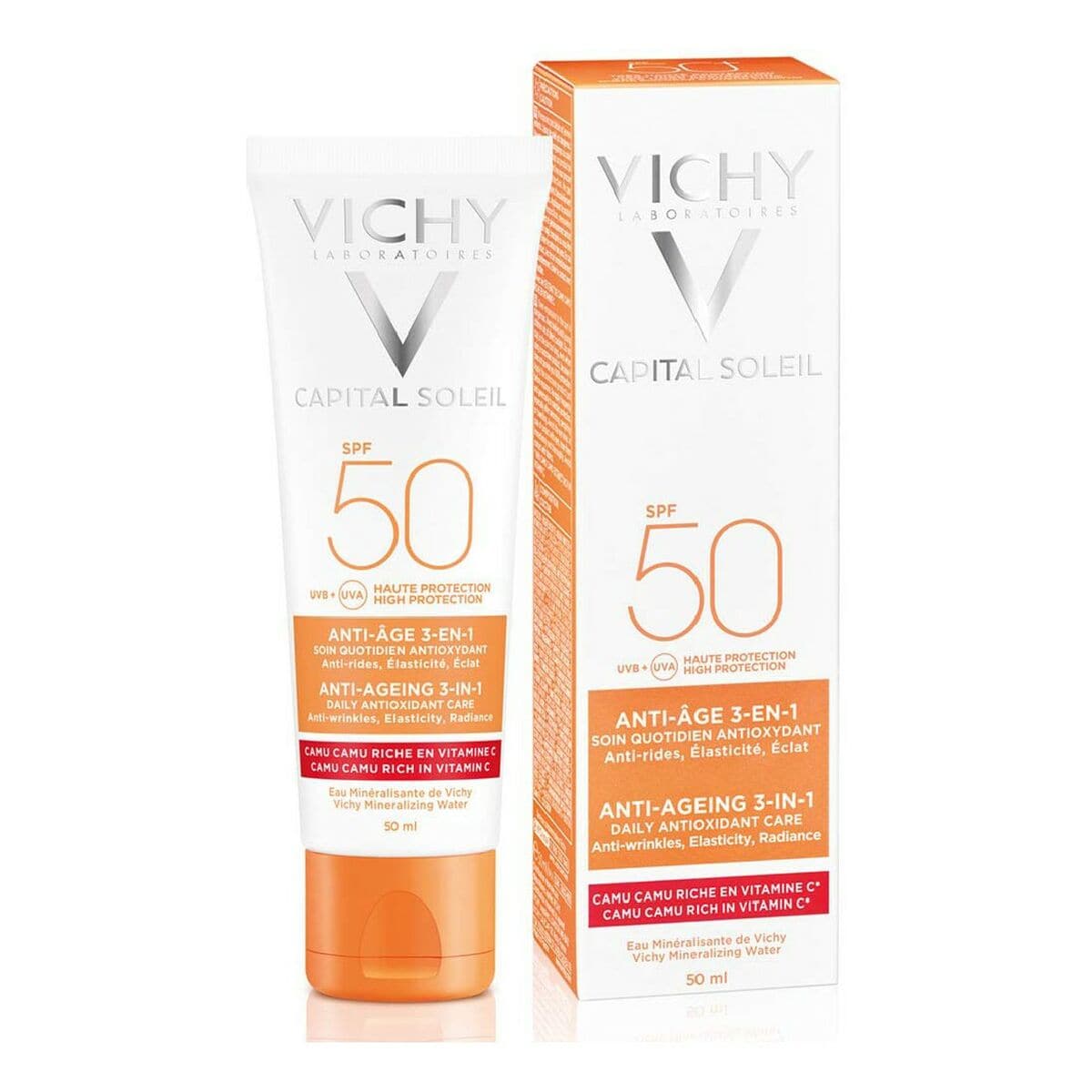 Anti-Ageing Cream Capital Soleil Vichy VCH00115 Antioxidant 3-in-1 50 ml-0