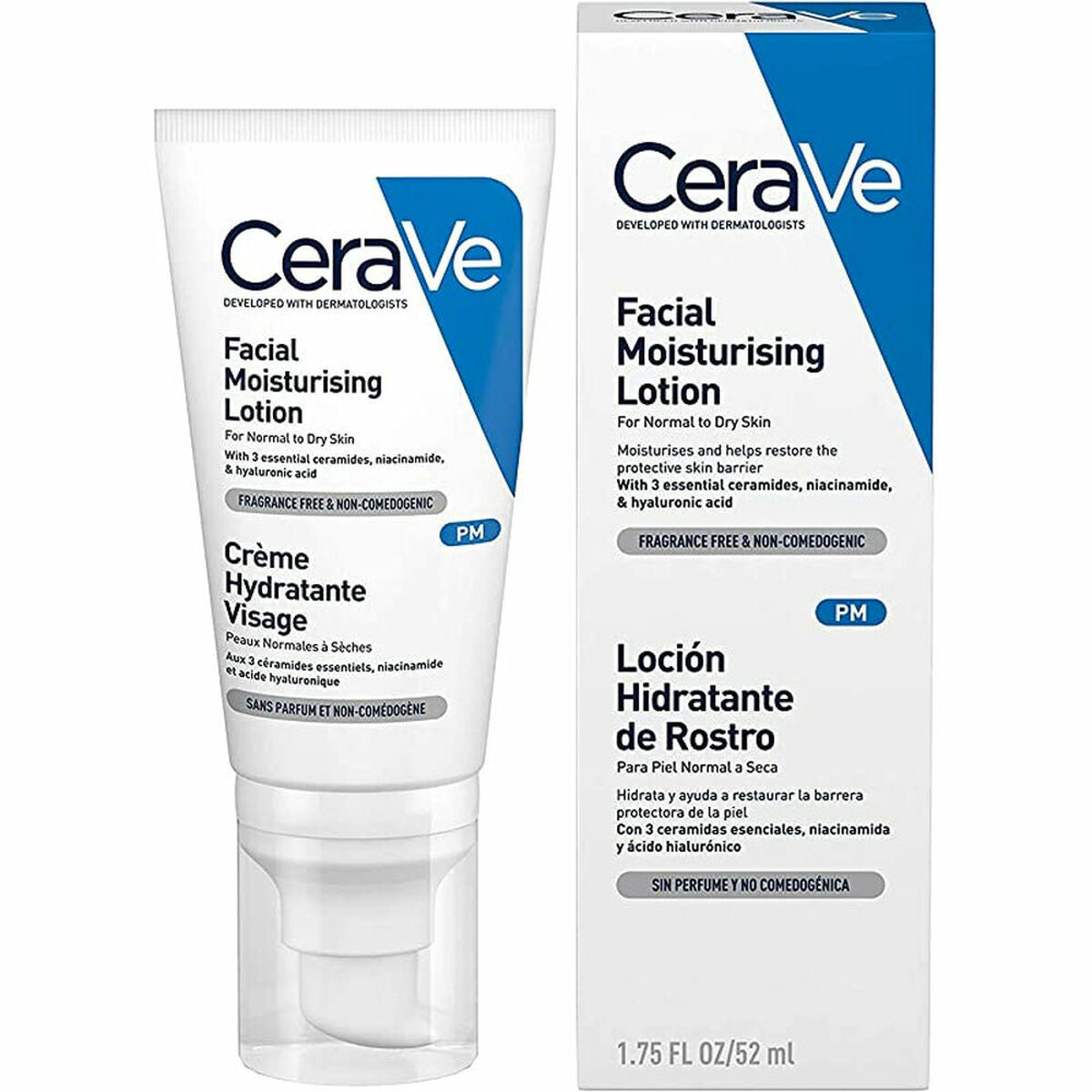 Moisturizing Facial Lotion CeraVe PM (52 ml)-0