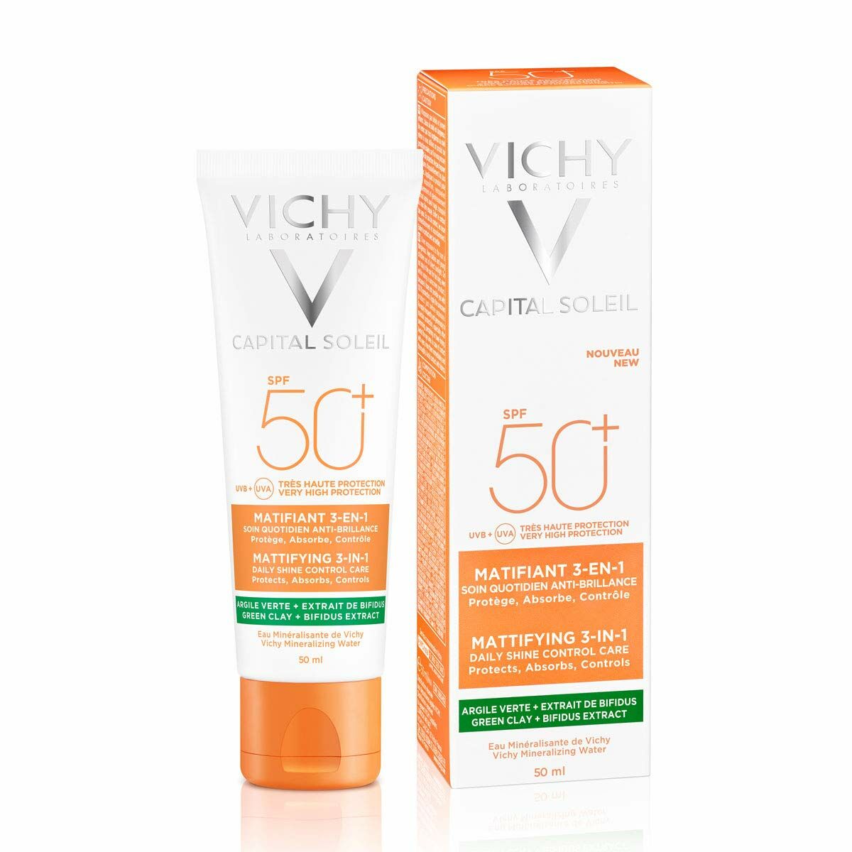 Facial Cream Vichy Capital Soleil Sensitive skin 50 ml Spf 50 SPF 50+-0