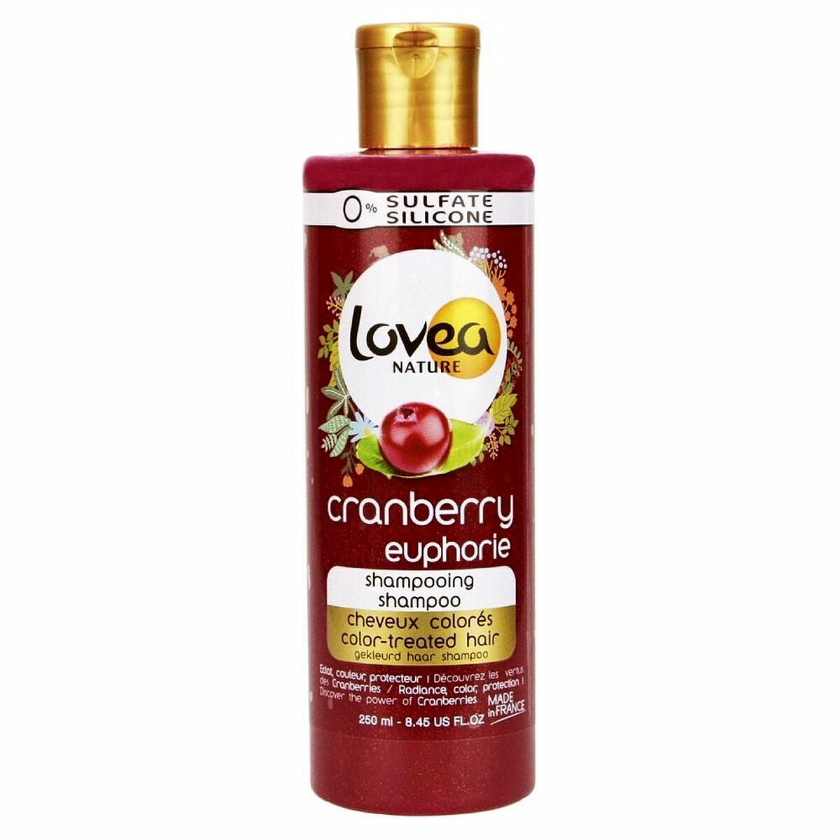 Shampoo for Coloured Hair Lovea Nature Cranberry Euphorie (250 ml)-0