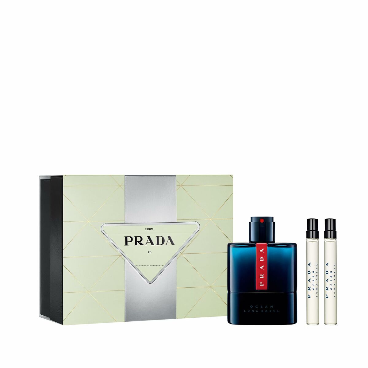 Men's Perfume Set EDT Prada Luna Rossa Ocean 3 Pieces-0