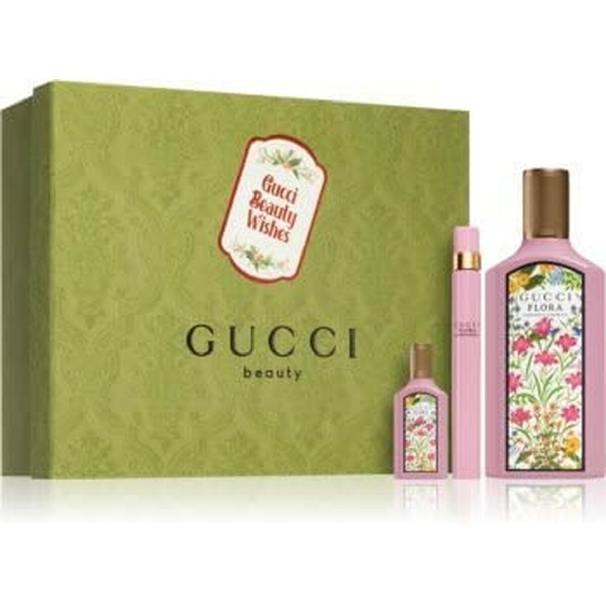 Women's Perfume Set Gucci Flora Gorgeous Gardenia 3 Pieces-0