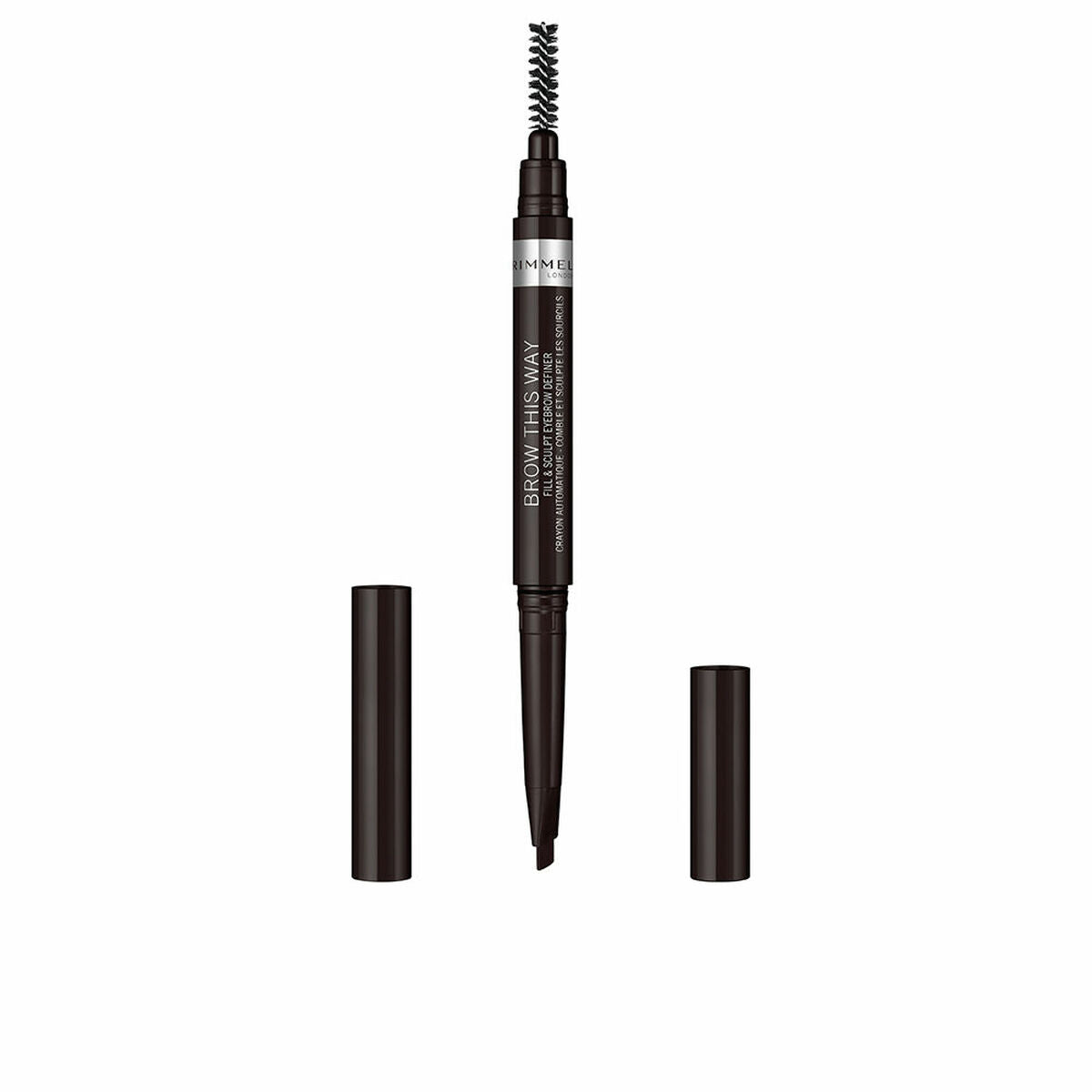 Eyebrow Pencil Rimmel London Brow This Way Nº 04 Soft black 0,25 g-0