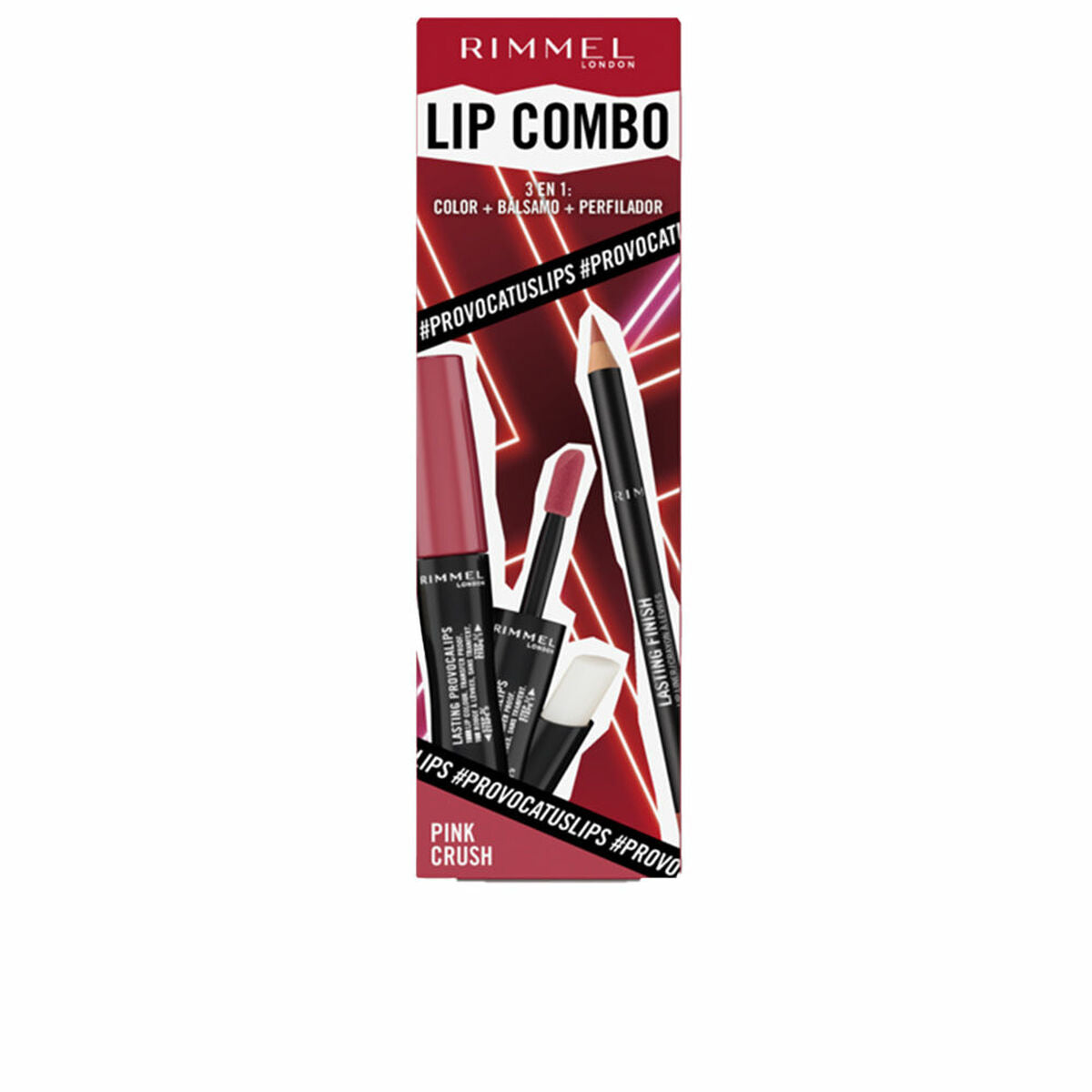 Make-Up Set Rimmel London Lip Combo 3 Pieces Pink Crush-0