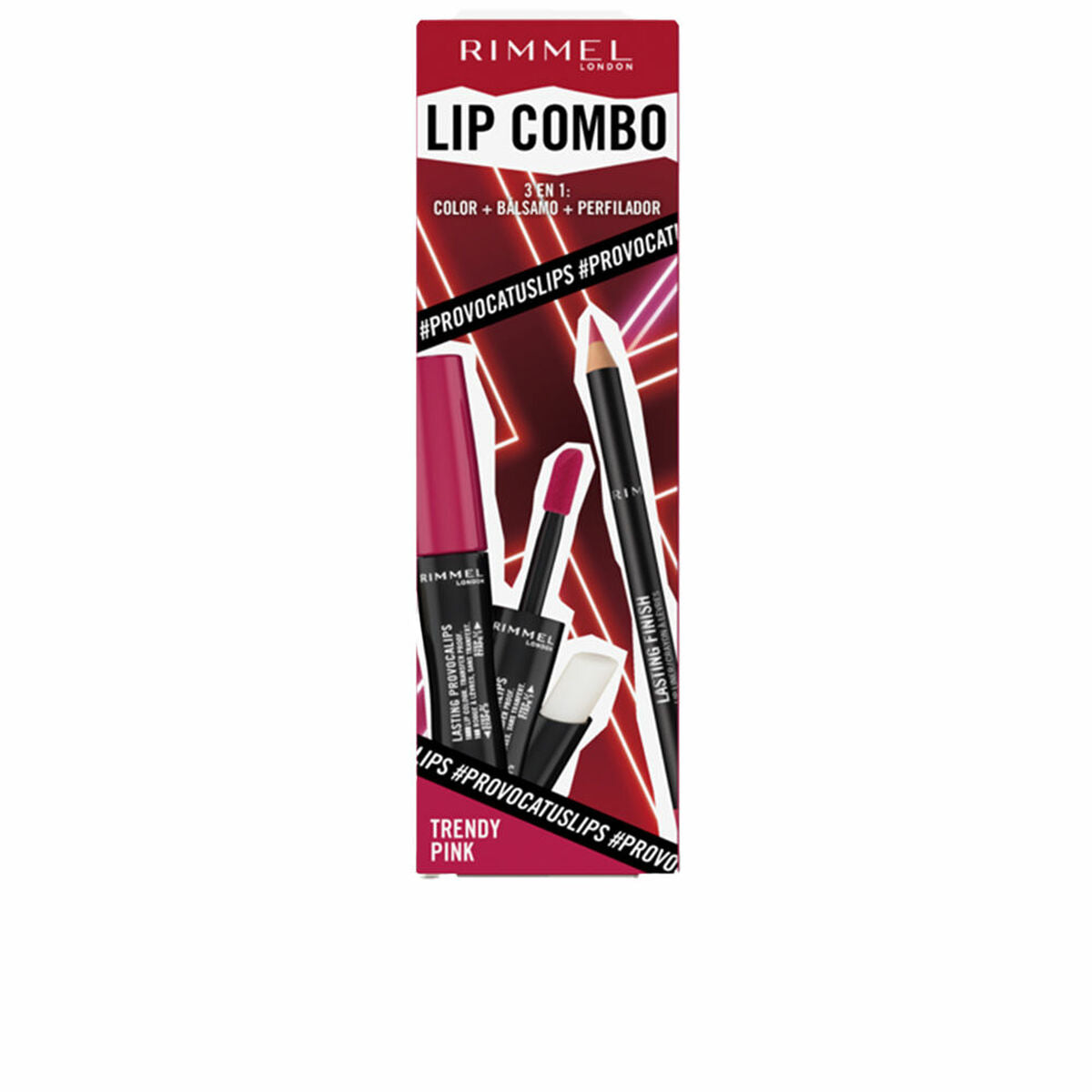 Make-Up Set Rimmel London Lip Combo 3 Pieces Trendy Pink-0