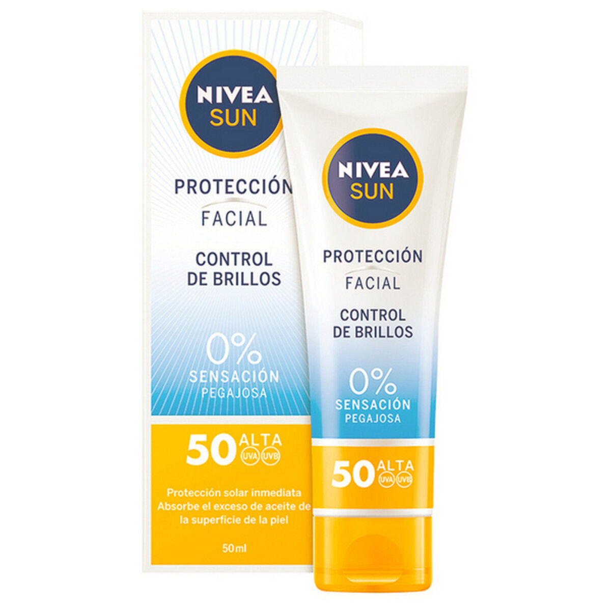 Facial Sun Cream Nivea SPF 50 (50 ml) (Unisex) (50 ml)-0