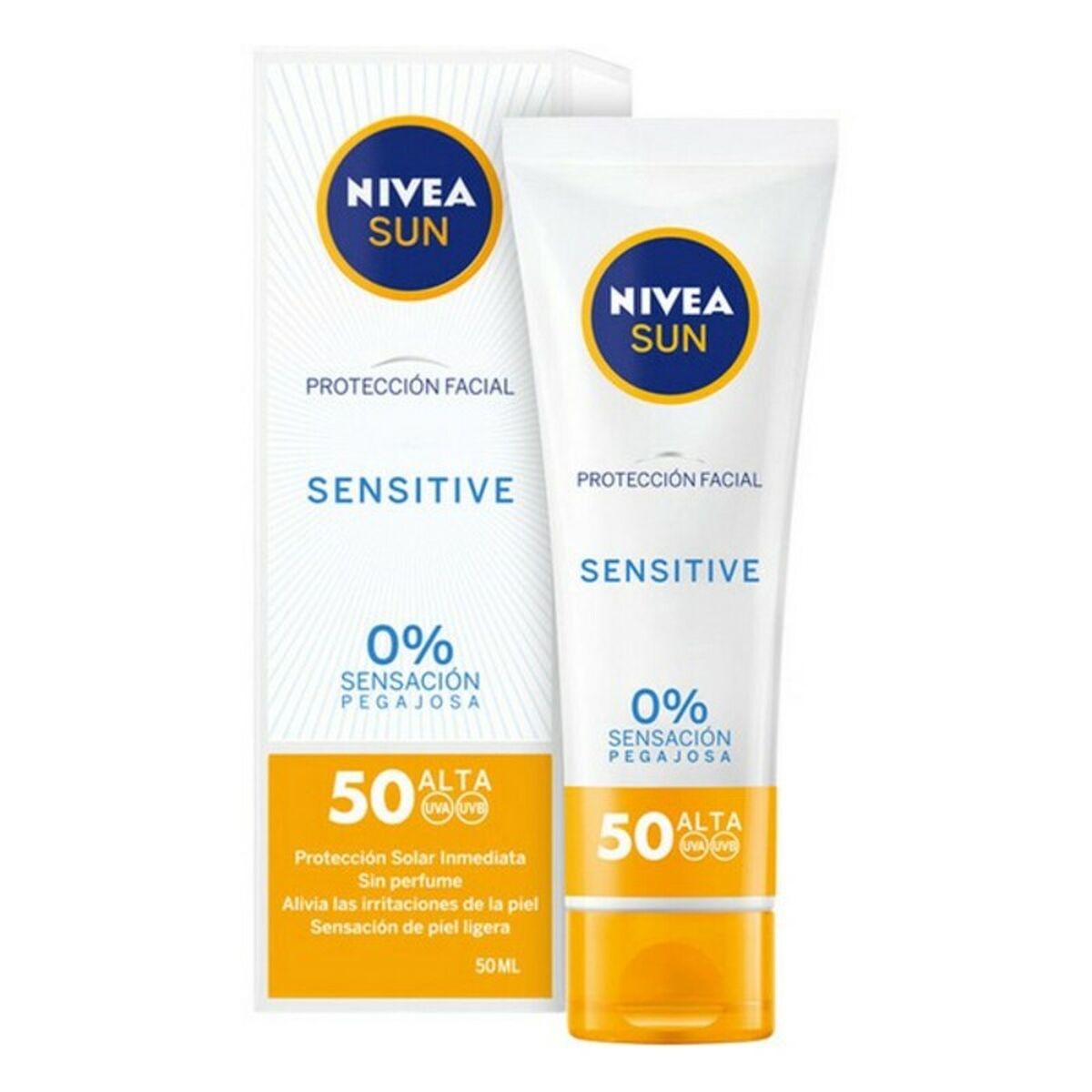 Facial Sun Cream Sensitive Nivea (50 ml) (Unisex) (50 ml)-0