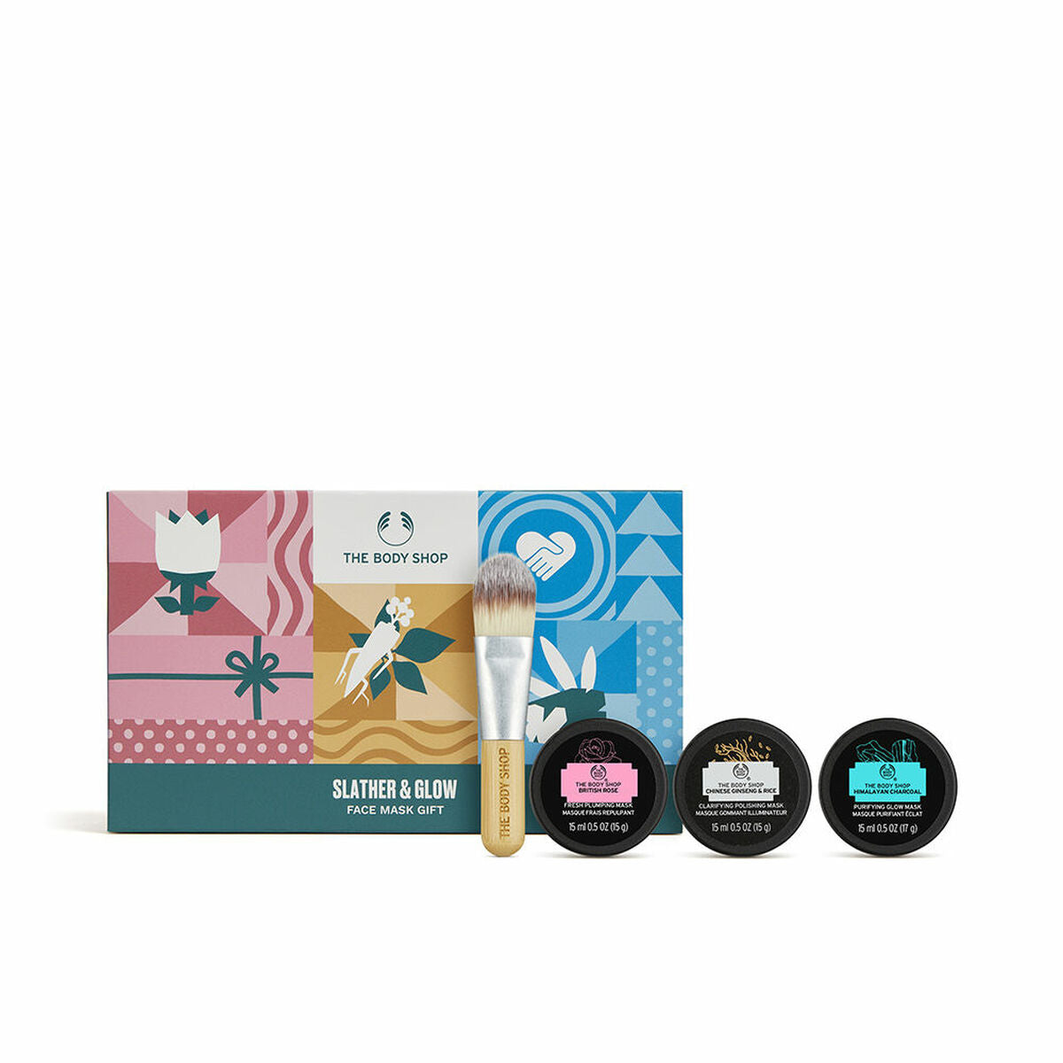 Cosmetic Set The Body Shop Slather & Glow 4 Pieces-0