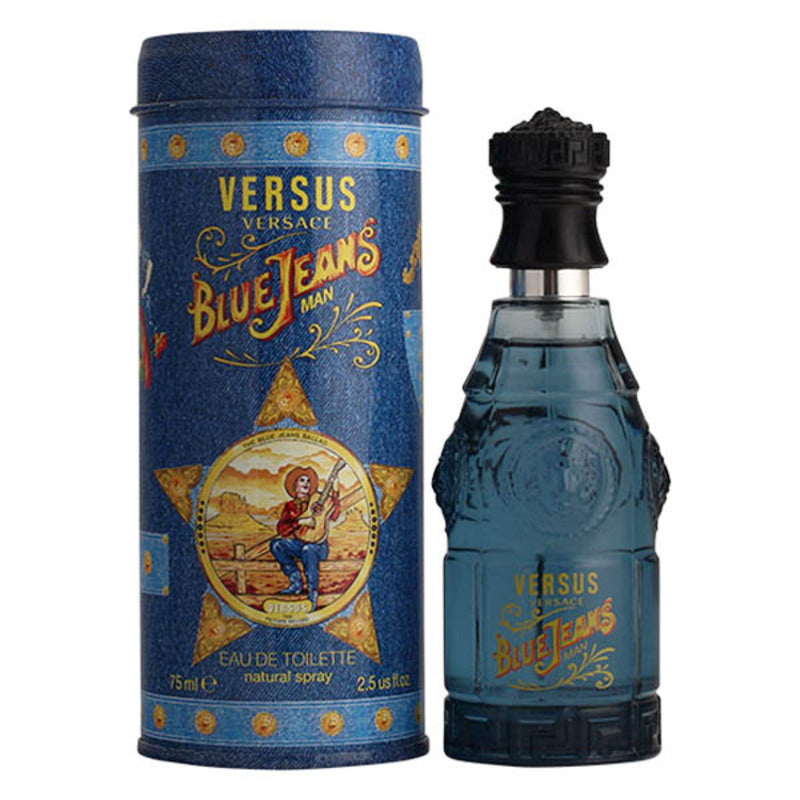 Men's Perfume Versace Blue Jeans EDT (75 ml)-0