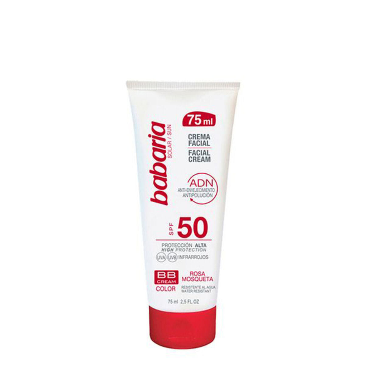 Facial Sun Cream ADN BB Cream Babaria Solar Adn Bb SPF 50 (75 ml) Spf 50 75 ml-0
