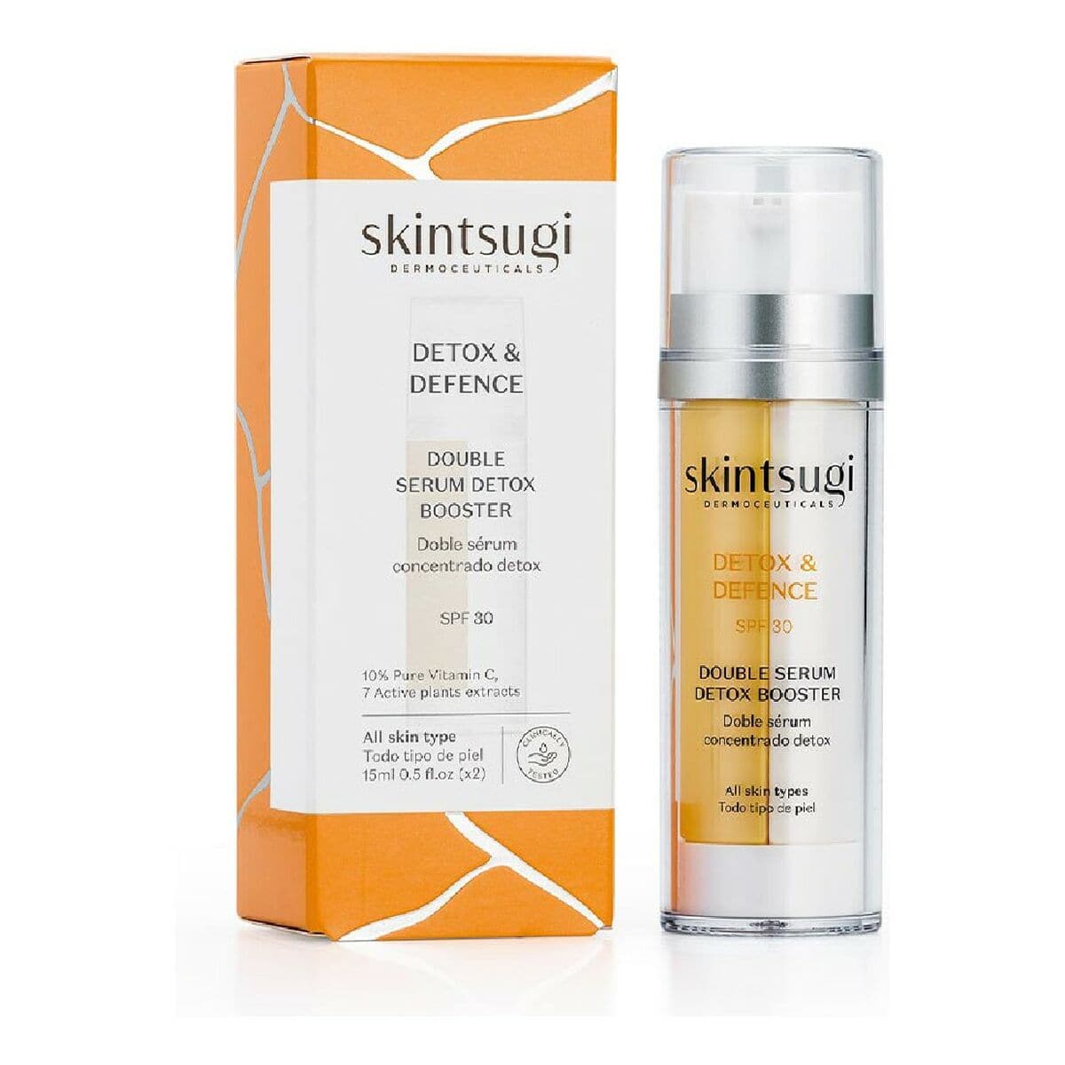 Antioxidant Serum Detox & Defence Skintsugi Concentrated Vitamin C SPF 30 (15 ml + 15 ml)-0