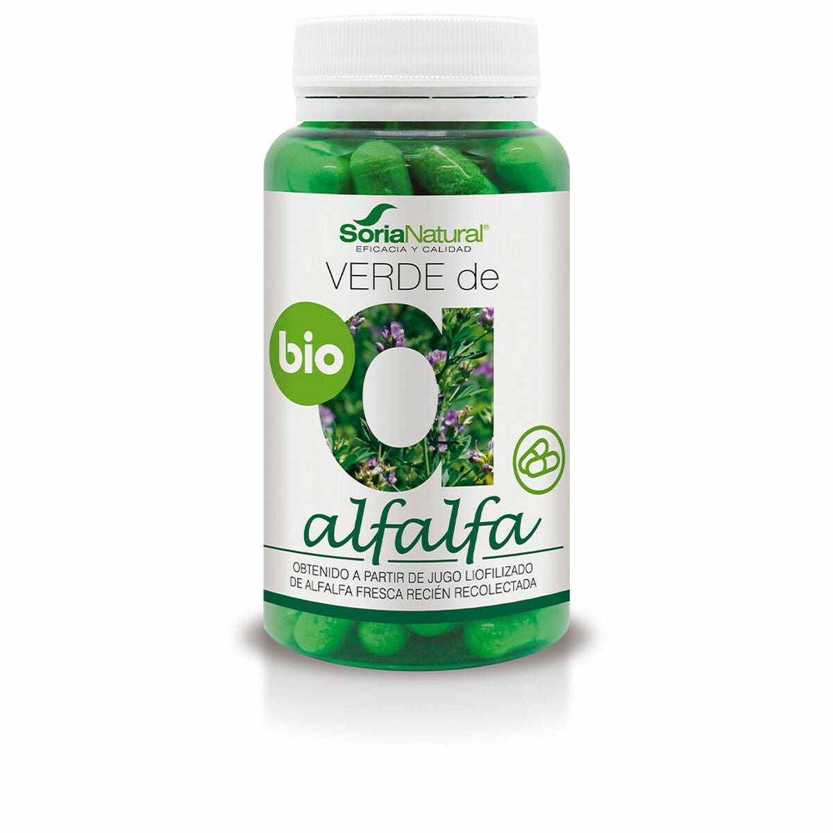 Digestive supplement Soria Natural Verde De Alfalfa Alfalfa 80 Units-0
