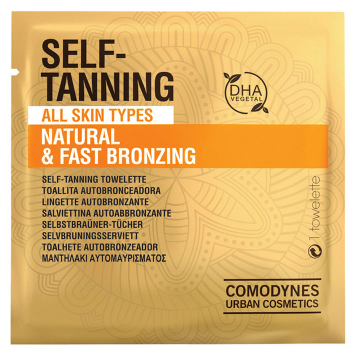 Self-bronzing towelettes Natural & Fast Bronzing Comodynes Tanning-0