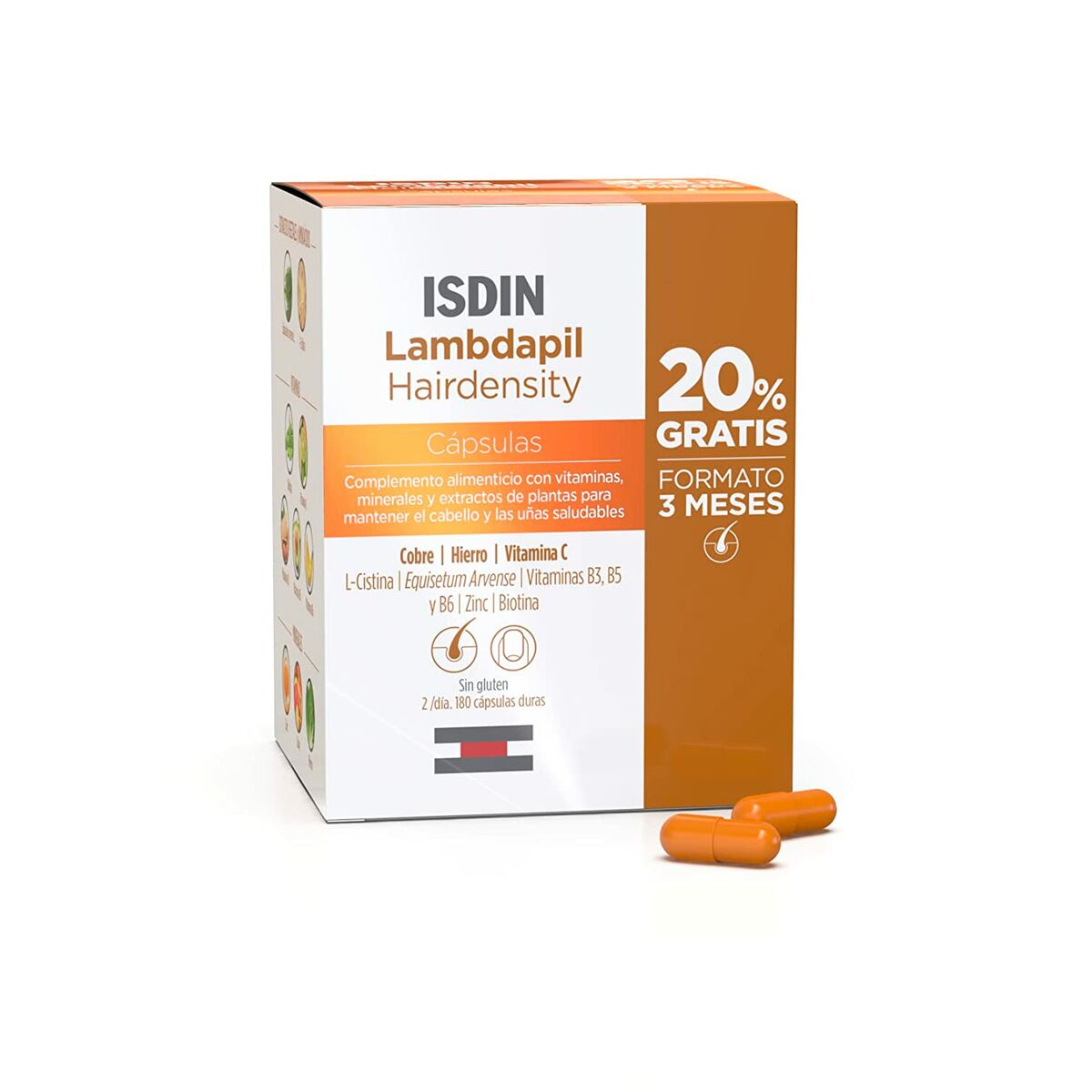 Hair Loss Food Supplement Isdin Lambdapil 180 Units-0