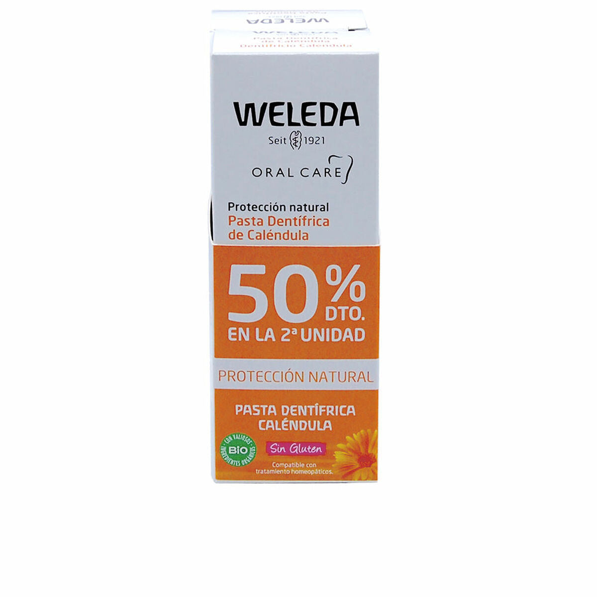 Toothpaste Daily Protection Weleda Oral Care 2 x 75 ml Marigold-0