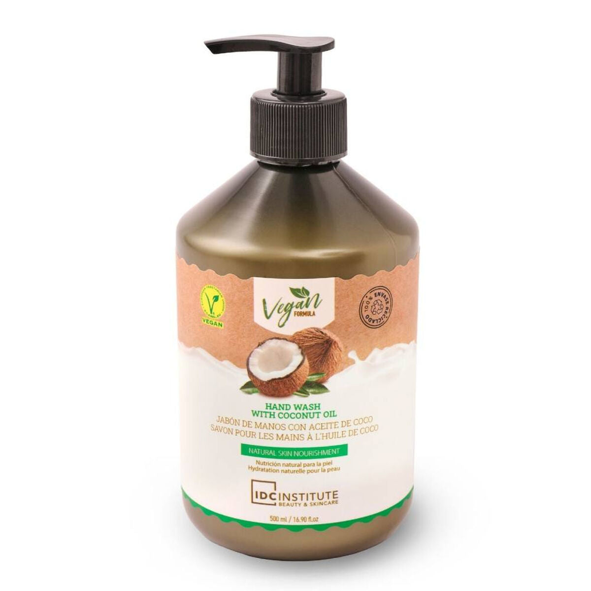 Hand Soap Dispenser IDC Institute Coconut oil (500 ml)-0