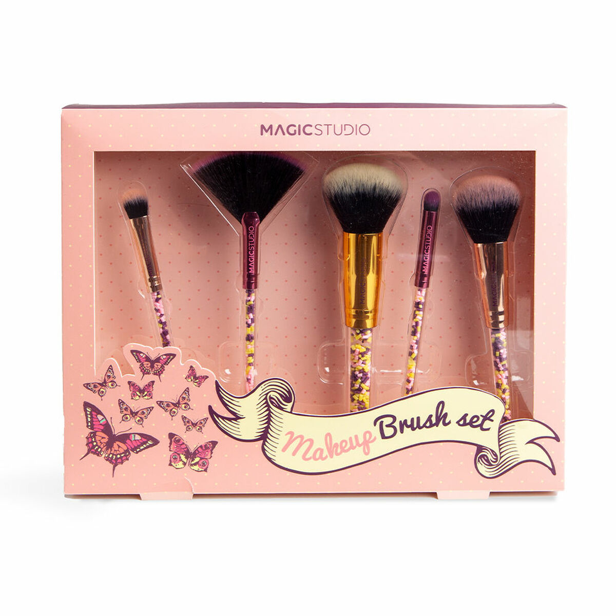 Set of Make-up Brushes Magic Studio Pin Up (5 Pieces)-0