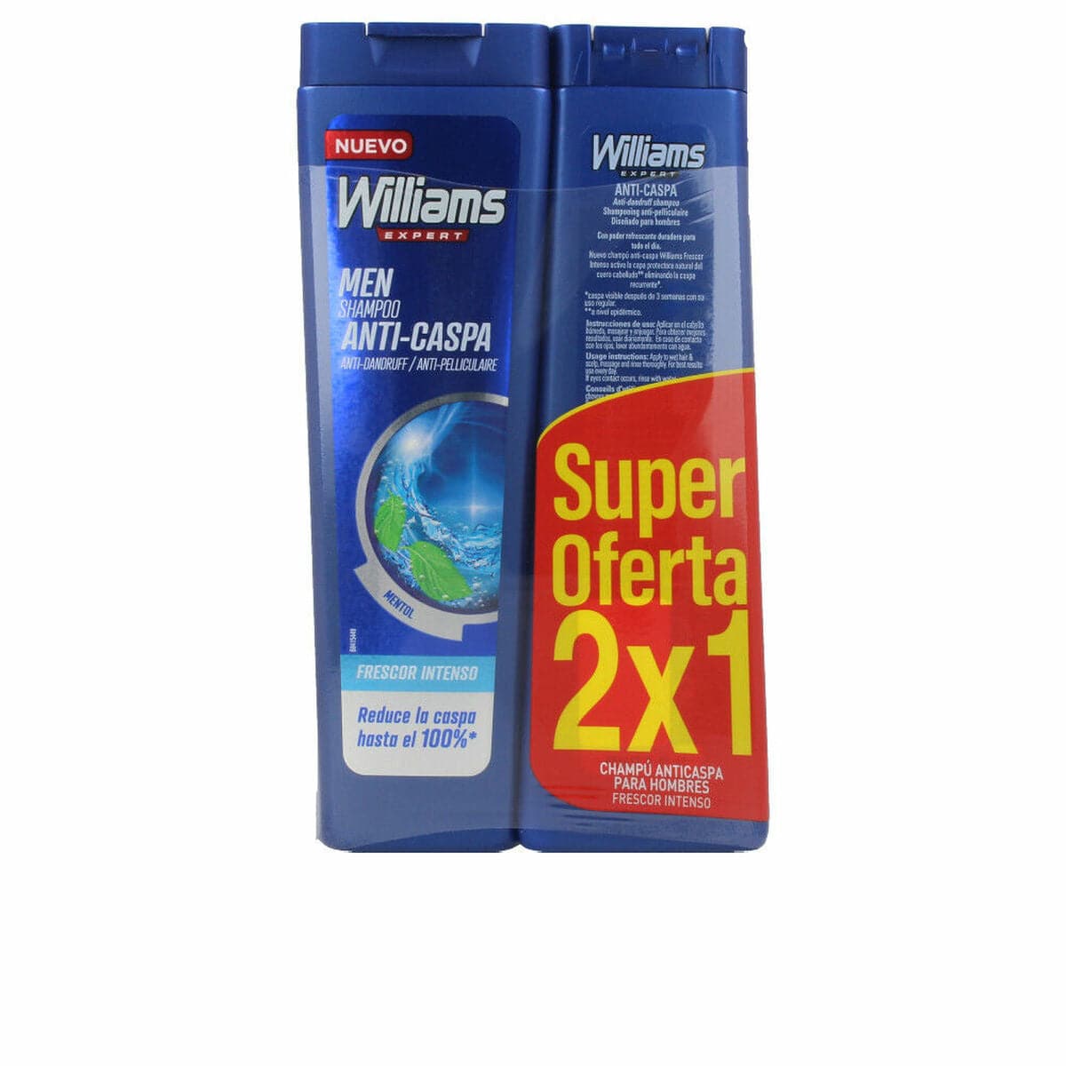 Anti-dandruff Shampoo Mentol Williams (2 uds)-0