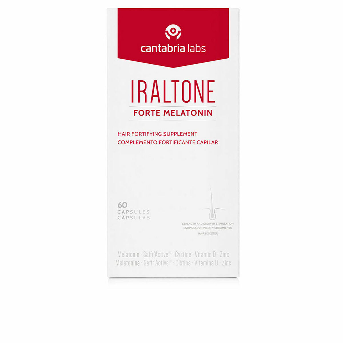 Hair Loss Food Supplement Iraltone Forte Melatonin 60 Units-0