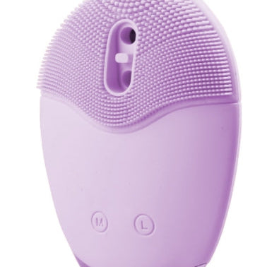 Home Use Automatic Foaming Silicone Facial Cleansing Brush - Purple-0