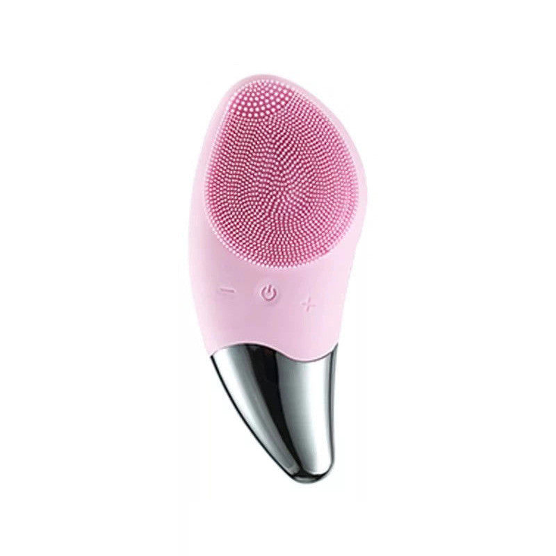Silicone Facial Cleansing Brush - Pink-0
