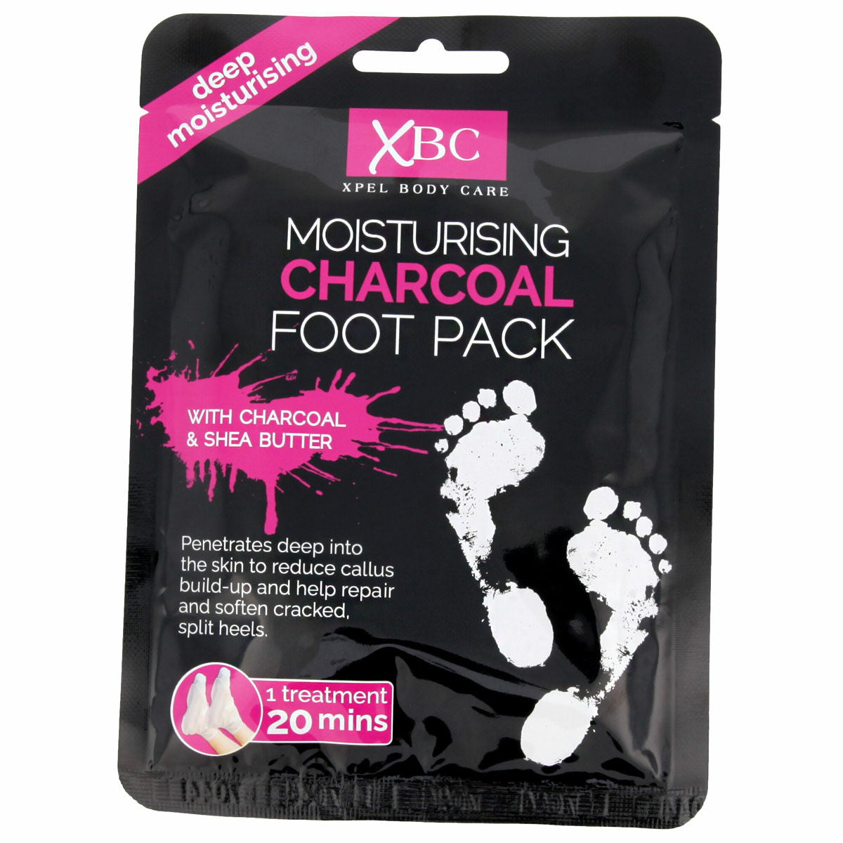 Moisturising Foot Cream Xpel Charcoal-0