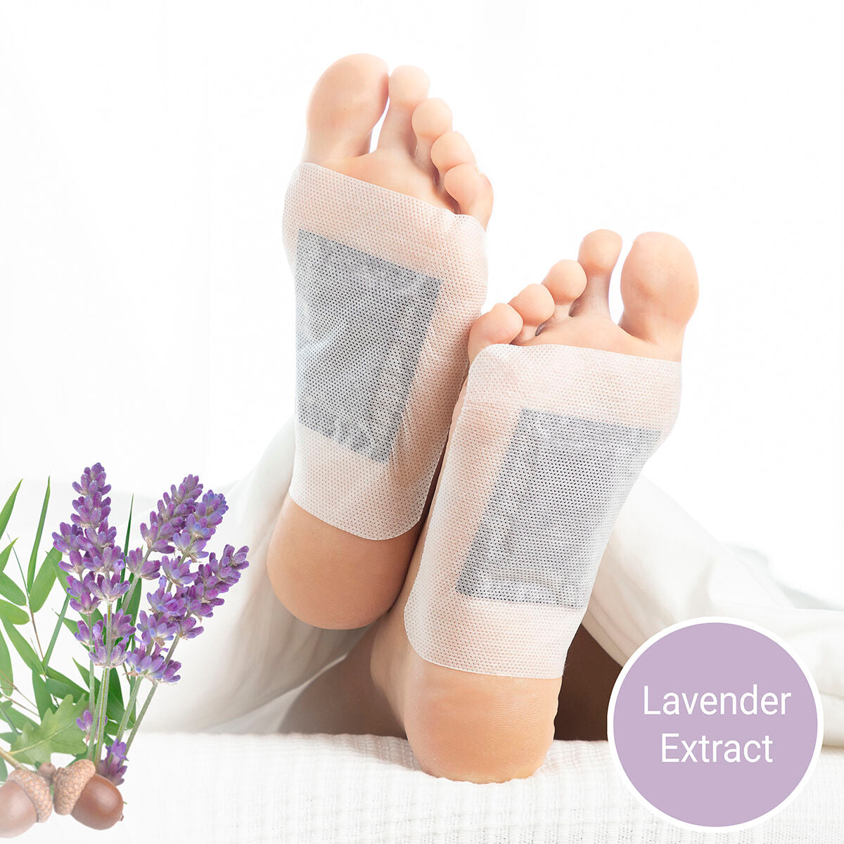 Detox Foot Patches Lavender InnovaGoods 10Units-0