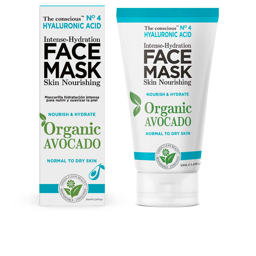 HYALURONIC ACID intense-hydration face mask organic avocado 50 ml-0
