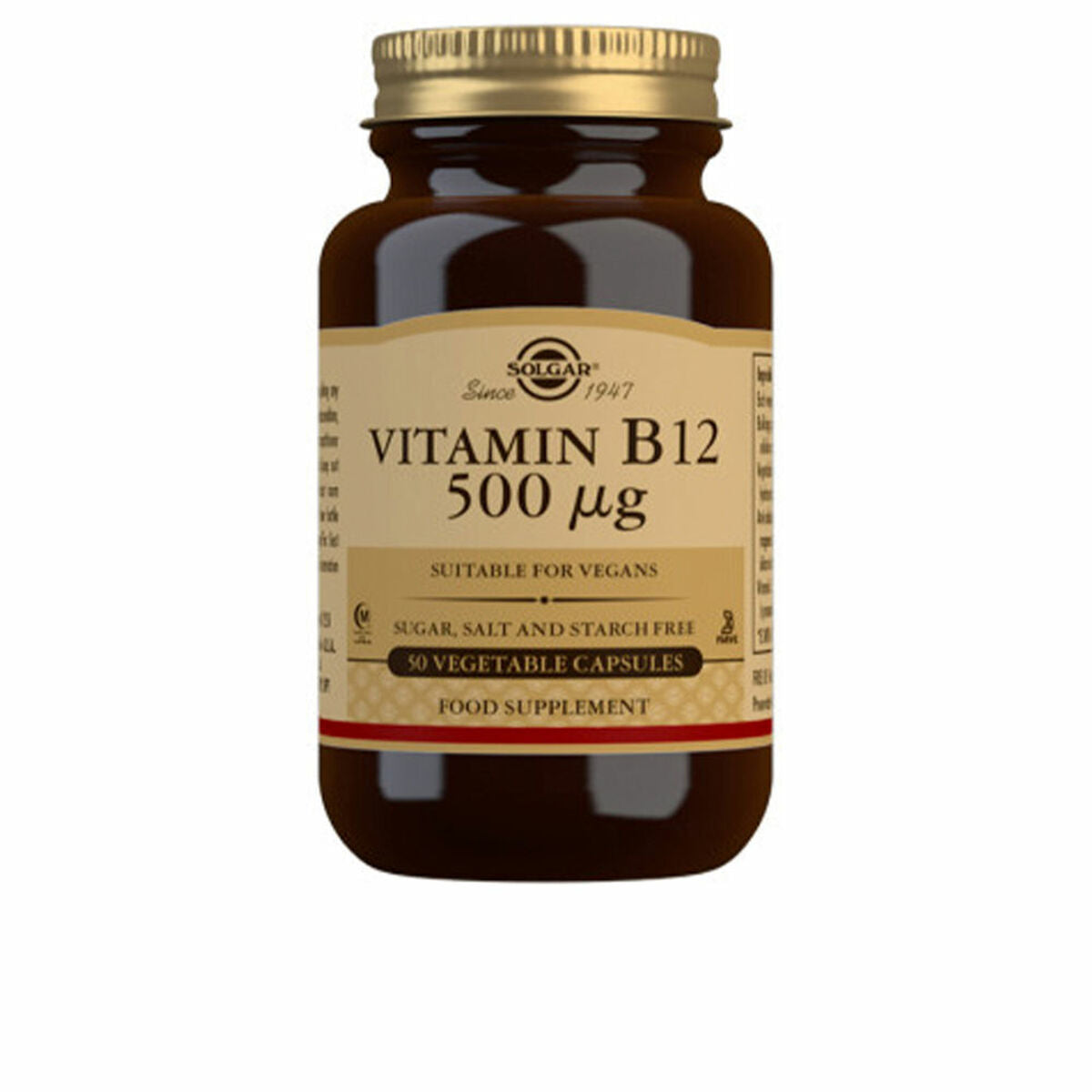 Food Supplement Solgar   Vitamin B12 50 Units-0