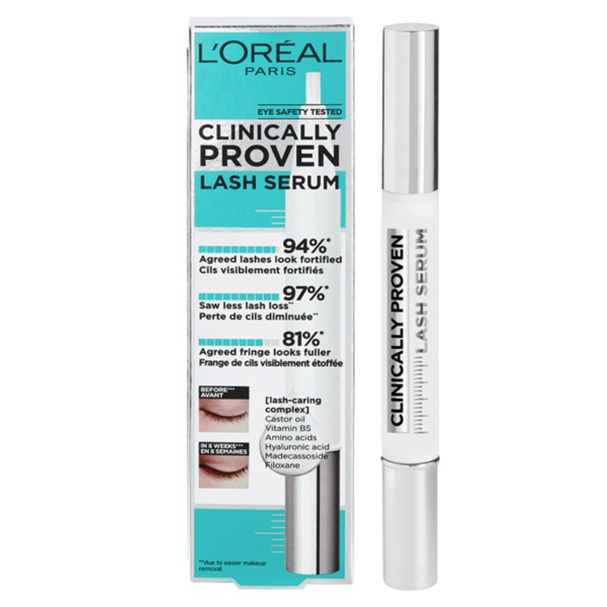 Serum for Eyelashes and Eyebrows CLINICALLY PROVEN L'Oreal Make Up Clinically Proven-0